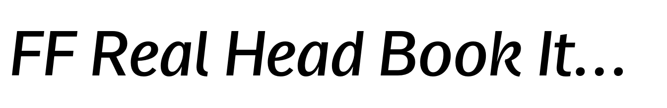 FF Real Head Book Italic